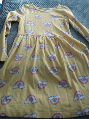 H&M dress used for girl 7-8 years yellow