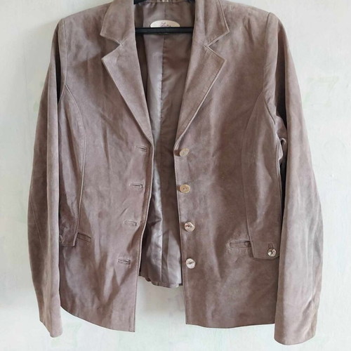 Jofama women's suede jacket with pearl buttons like new, size 38