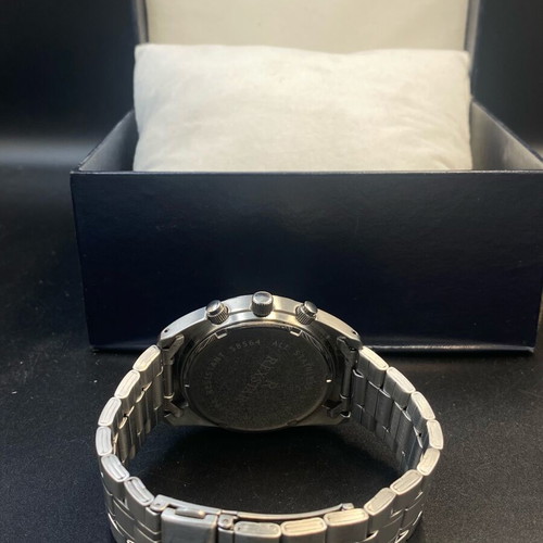 Rexstar chronograph watch 41mm like new, silver and red
