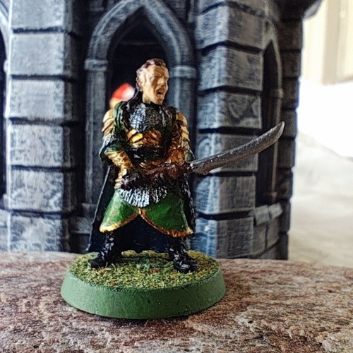 Lord Elrond metal miniature used, hand-painted from Lord of The Rings