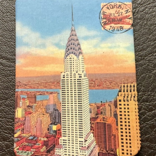 New York fridge magnet new, retro style, 6x4 cm