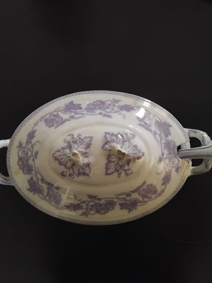 Антична супена купа употребявана с черпак Kannreuther Frauer 19-ти век