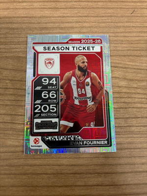 Season Ticket 2025-26 Euroleague Contenders Ledends Evan Fournier σαν καινούργιο