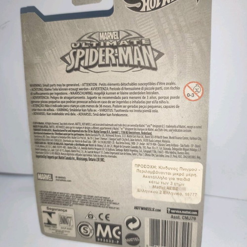 Hot Wheels Marvel Ultimate Spiderman Hammered Coupe new