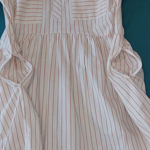 QS by S.Oliver cotton dress, size Large, beige and brown