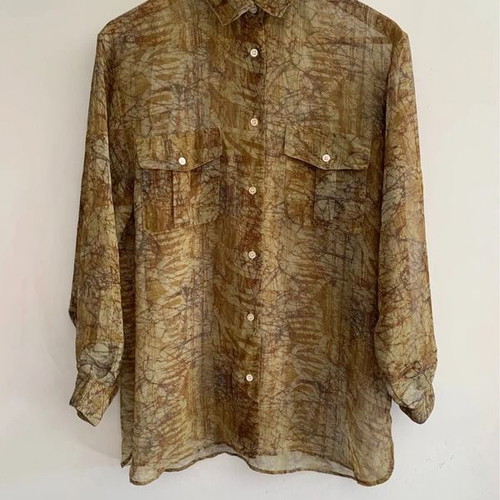 Pennyblack blouse XL fits XXL like new, beige and brown