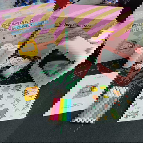 Παιδική φωτογραφική μηχανή 2 σε 1 D8 2,8" καινούργια με δωράκια ροζ και γαλάζιο