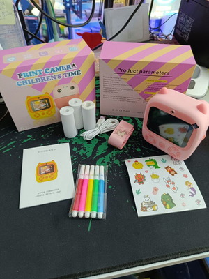 Παιδική φωτογραφική μηχανή 2 σε 1 D8 2,8" καινούργια με δωράκια ροζ και γαλάζιο