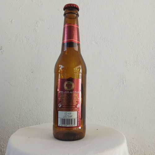 Mythos Red collectible beer bottle, Greek 2000s