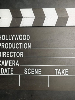 Κλακέτα σινεμά μεταχειρισμένη κατάλληλη για χρήση κιμωλίας