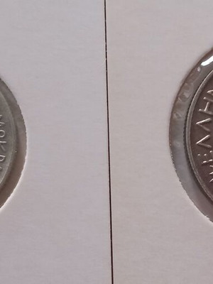 Silver Greek coins 10 drachmas and 20 drachmas set like new