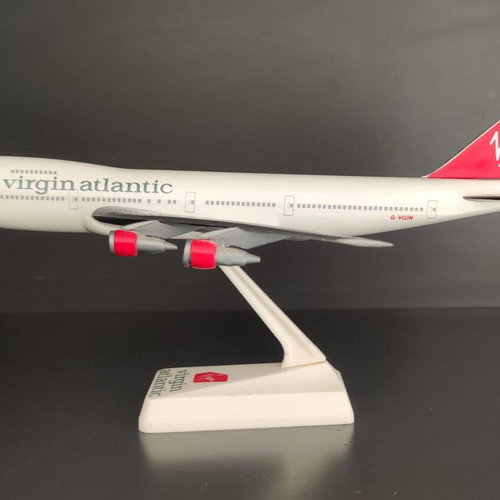 Virgin Atlantic Airplane Model with Stand 27cm like new