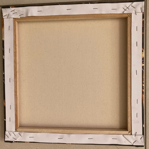 Diptych canvases with vintage aesthetic like new
