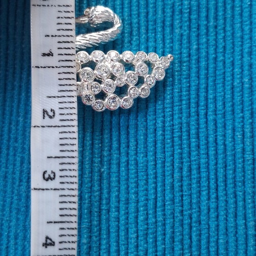 Swarovski pin silver tone like new
