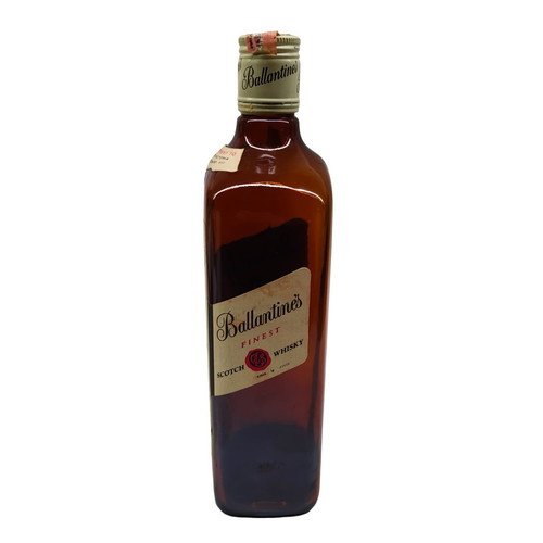 Empty Ballantine's Finest Scotch Whisky bottle 1970s used, vintage
