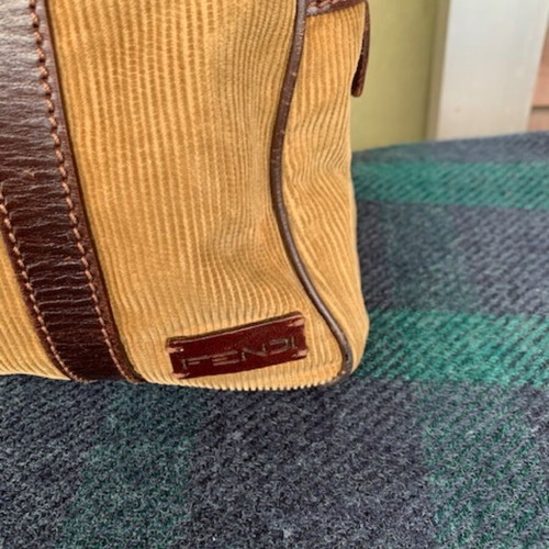 Fendi handle handbag used, brown