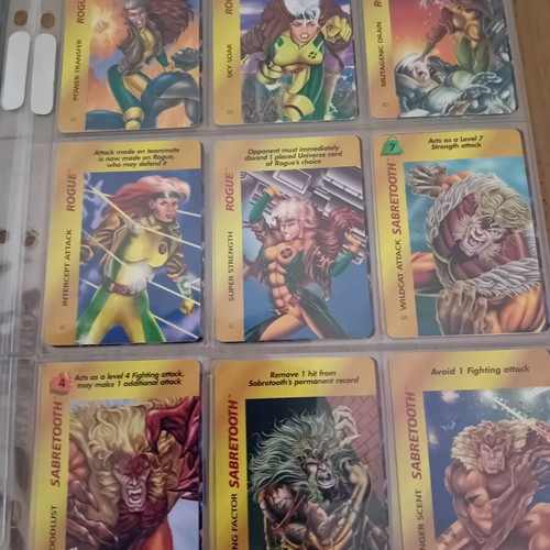 Vintage Marvel Overpower Trading Cards set of 36, new
