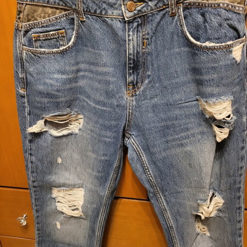 Zara Jean leopard in excellent condition, size L 40 12, blue