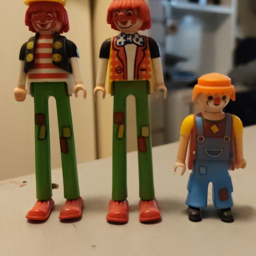 Playmobil clown collection used with defective figure