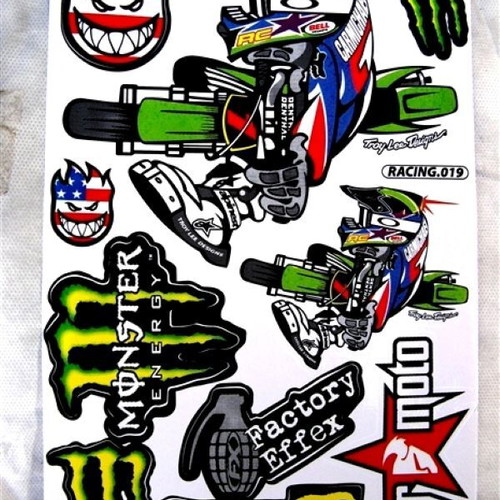 Made in Japan UV Resist Stickers for Outdoor Use Monster