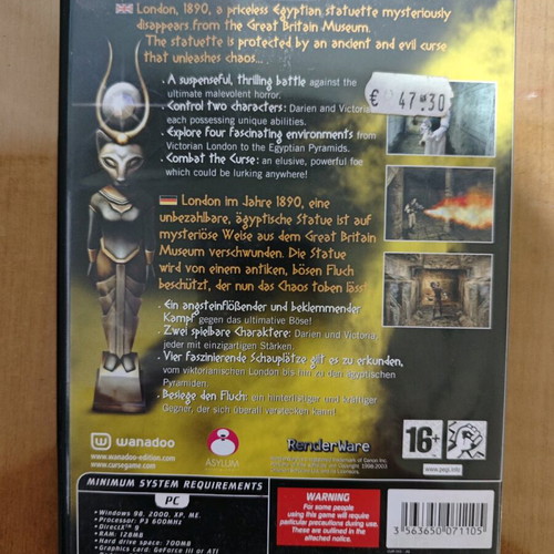 Pc game Curse The Eye of Isis used in very good condition