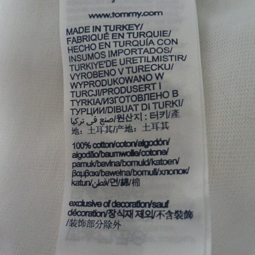 Tommy Hilfiger men's t-shirt XXL like new, organic cotton, white