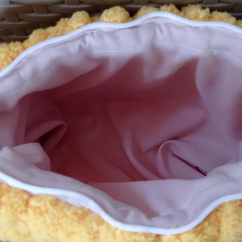 Handmade Puffy Alize Toiletry Bag Yellow hypoallergenic