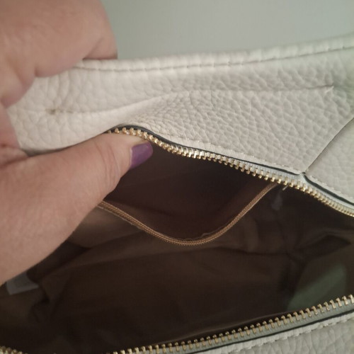 Camila Karina Cream Handbag with Decorative Scarf