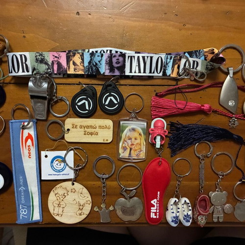 Keychains multicolor, new