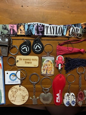 Keychains multicolor, new