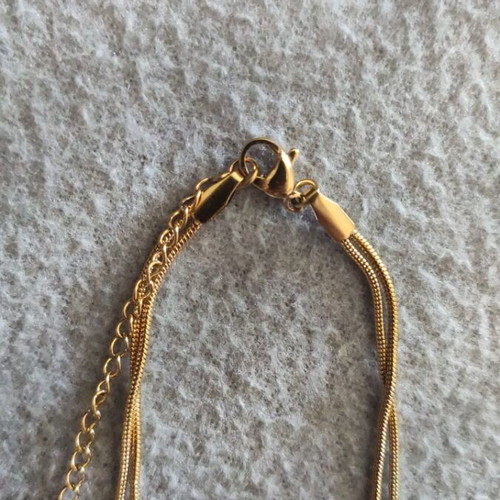 Infinity knot bracelet new, gold color stainless steel