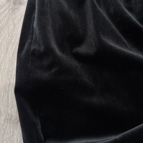 Moutaki black velvet texture pants like new, size S/M