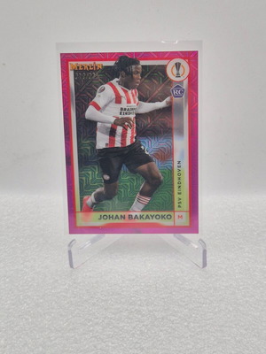 2022 Merlin UEFA Club Competitions Pink Mojo Refractor Johan Bakayoko Rookie RC μεταχειρισμένο