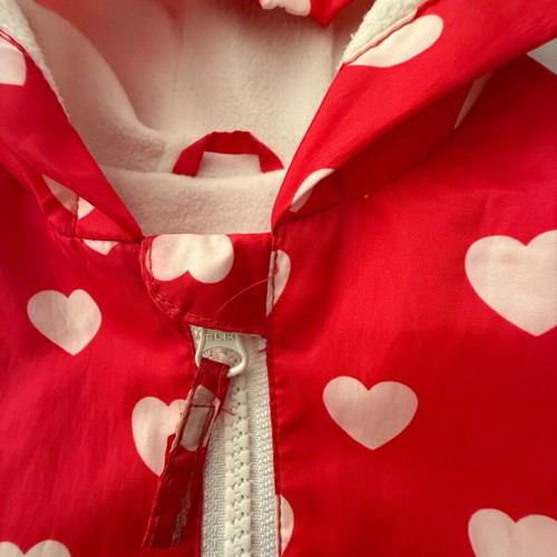 Mothercare jacket with lining for girl 2-3 years like new, red