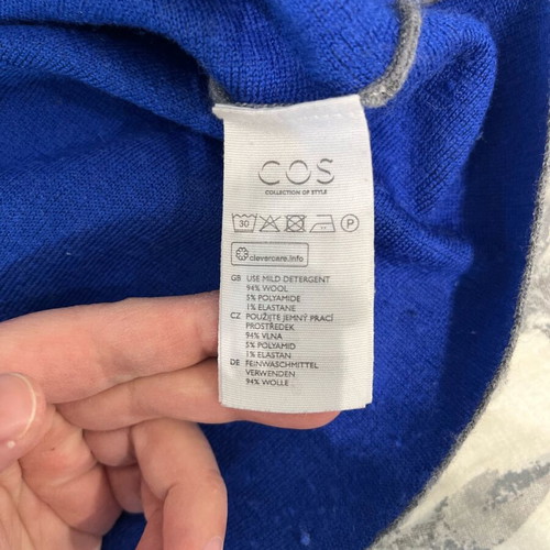 Wool blouse COS XS-S used, gray