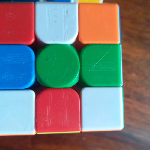 Rubik cubes used, pack of two with minor scratches