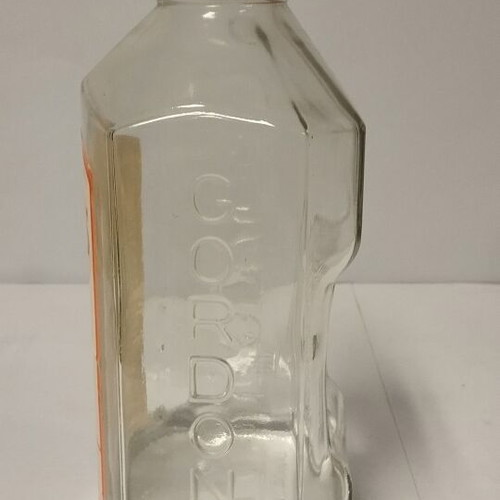 Vintage Gordon's Vodka bottle used, half gallon capacity