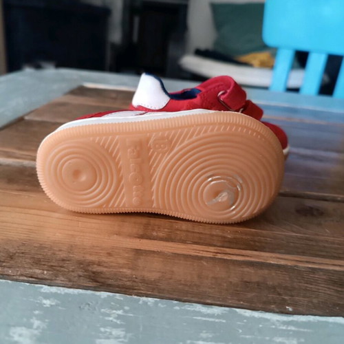 Falcotto baby red leather shoes new, size 18