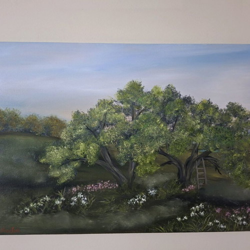 Oil painting landscape artwork new handmade