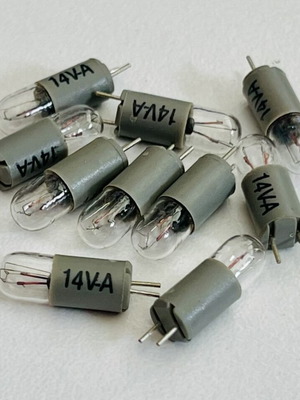 Indicator miniature bulbs T1-3/4 14V pack of 10 new