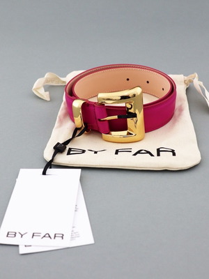 By Far women's belt new with tag, natural leather pink