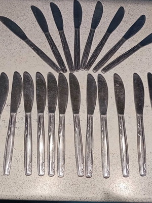 Butter knives stainless steel used, pack of 24 for sweet breakfast