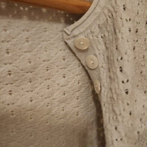 Stefanel bolero jacket like new, white and gray