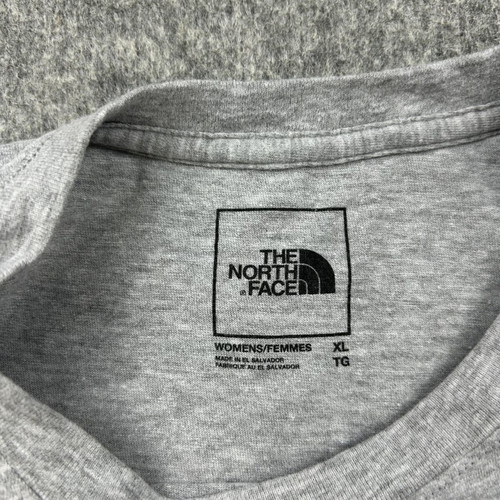 The North Face Gray Tonal Logo T-Shirt Women XL like new