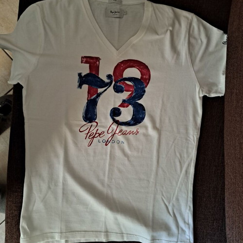 T-Shirt Pepe Jeans slim fit μέγεθος Large σαν καινούργιο, άσπρο