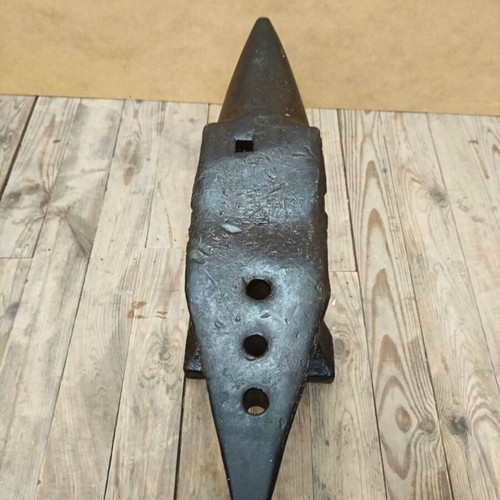 Old steel anvil worked condition