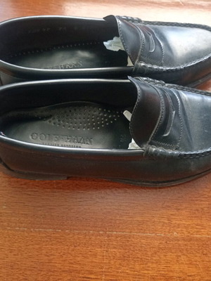 Cole Haan leather loafers black size 38 used