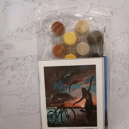 DIY painting kit new with 40x50 canvas