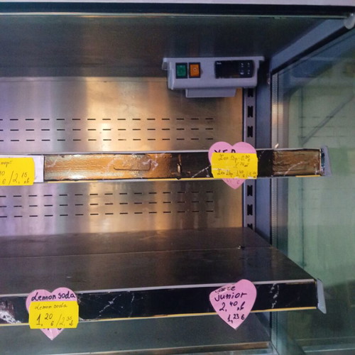 Refrigerated Display Case with Built-In Unit used