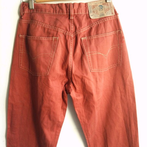 Diesel men's jeans used, red, size S